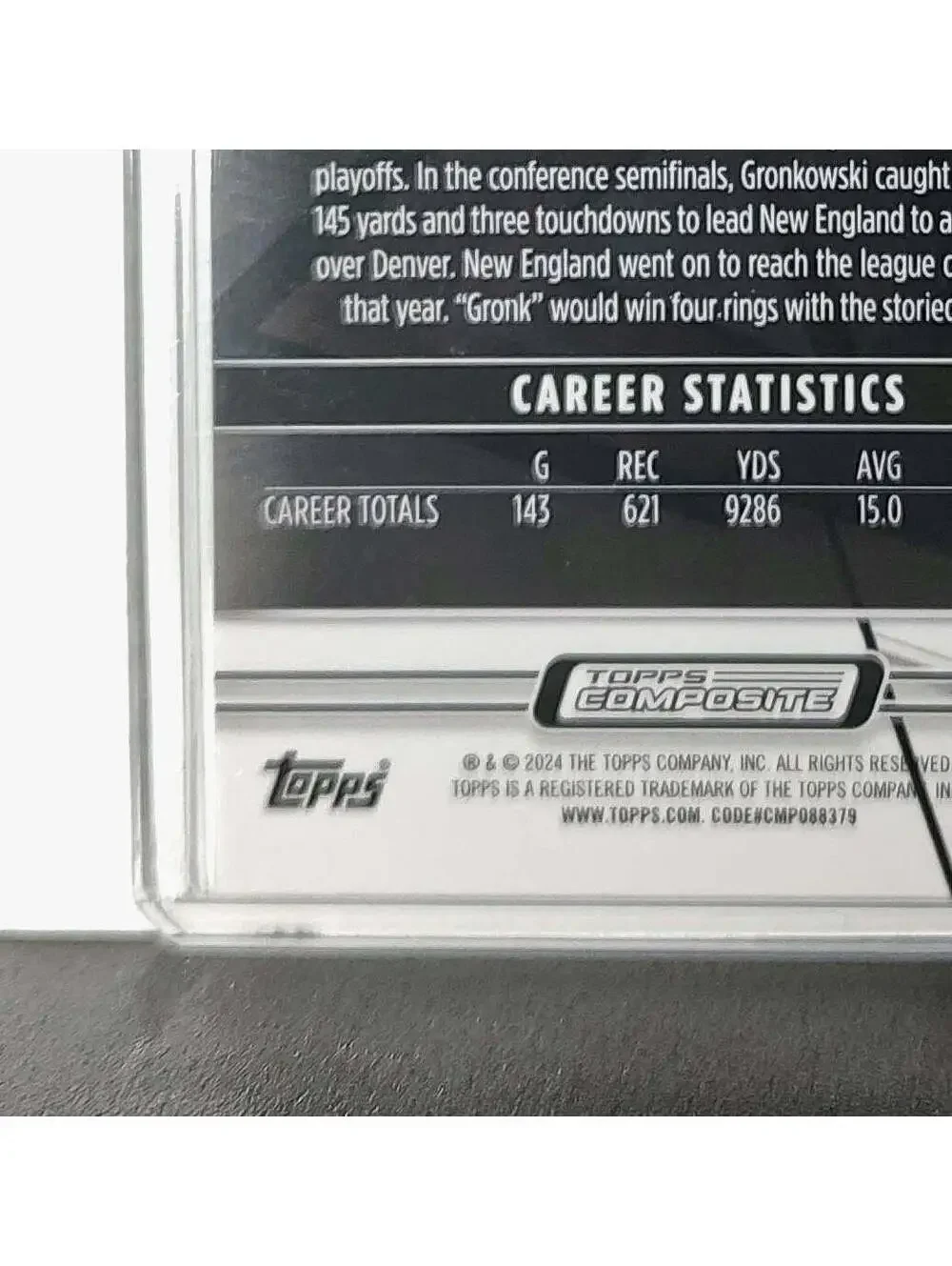 Rob Gronkowski 2023 Topps Finest NFL #213 Refractor Card New England Patriots